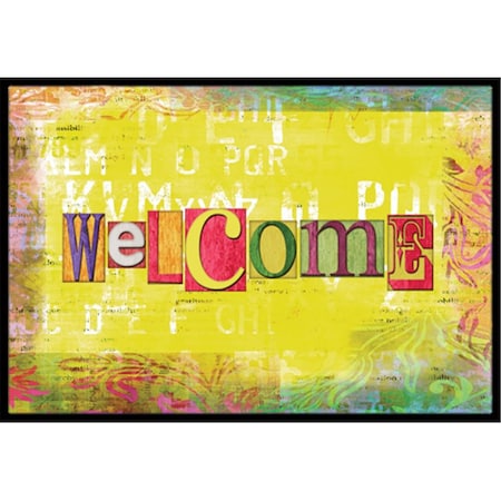 Carolines Treasures Artsy Welcome Indoor or Outdoor Mat CA75246